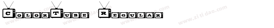 ColorTube Regular字体转换